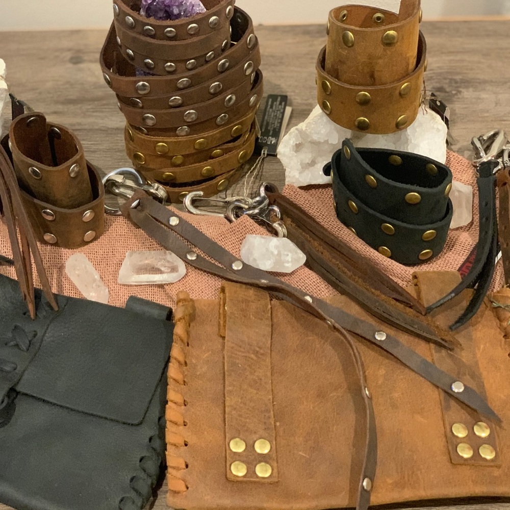 Designer Leather Keychain